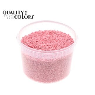 QC Fine Pebbles in Reusable Bucket | Colour: Pink | Diameter 4 - 6 millimetres | Capacity 3 litres | Per bucket