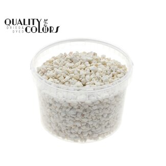 QC Cailloux dans un seau réutilisable | Couleur : Blanc Naturel | Diamètre 9 - 13 millimètres | Contenu 3 litres | Par seau