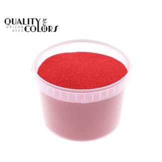 QC Decoratief Zand in Herbruikbare Emmer | Kleur: Rood | Diameter 0.1 - 0.5 millimeter | Inhoud 3 liter | Per emmer