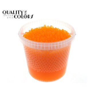 QC Hydrogelparels in Herbruikbare Emmer | Kleur: Oranje | Diameter 2.5 - 3 millimeter | Inhoud 10 liter | Per emmer