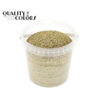 QC Glitter in Herbruikbaar Emmertje | Kleur: Platinakleurig | Inhoud 400 gram | Per emmertje
