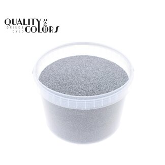 QC Decorative Sand in Reusable Bucket | Colour: Silver | Diameter 0.1 - 0.5 millimetres | Contents 3 litres | Per bucket