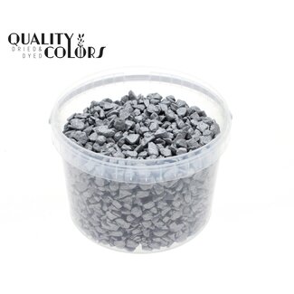 QC Stones in Reusable Bucket | Colour: Silver | Diameter 9 - 13 millimetres | Capacity 3 litres | Per bucket