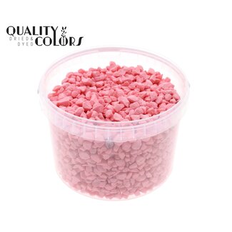 QC Stones in Reusable Bucket | Colour: Pink | Diameter 9 - 13 millimetres | Contents 3 litres | Per bucket