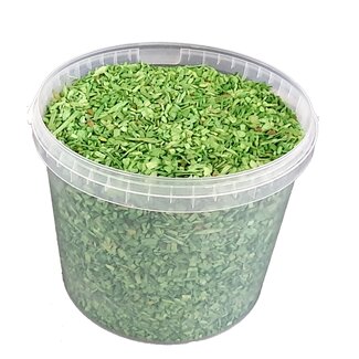 QC Copeaux de bois dans un seau réutilisable | Couleur : Vert clair | Diamètre 5 - 8 millimètres | Contenu 10 litres | Par seau