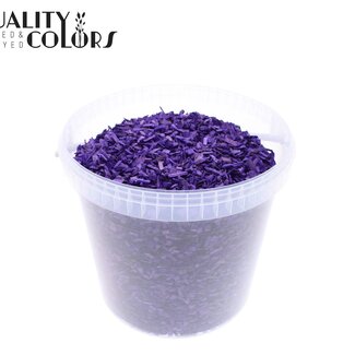 QC Copeaux de bois dans un seau réutilisable | Couleur : Violet | Diamètre 5 - 8 millimètres | Contenu 10 litres | Par seau