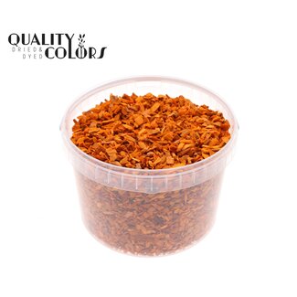 QC Houtsnippers in Herbruikbare Emmer | Kleur: Oranje | Diameter 5 - 8 millimeter | Inhoud 3 liter | Per emmer