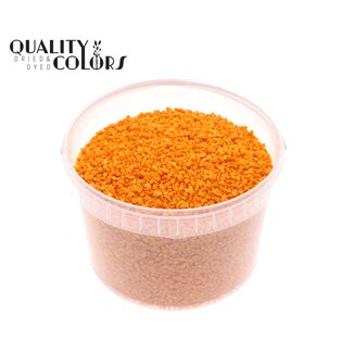 QC Fijne Steentjes in Herbruikbare Emmer | Kleur: Oranje | Diameter 4 - 6 millimeter | Inhoud 3 liter | Per emmer