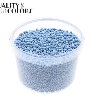 QC Terracotta Balls in Reusable Bucket | Colour: Light Blue | Diameter 4 - 8 millimetres | Capacity 3 litres | Per bucket