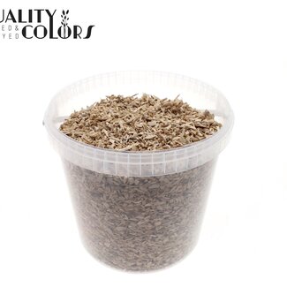 QC Wood Chips in Reusable Bucket | Colour: Frosted White | Diameter 5 - 8 millimetres | Capacity 10 litres | Per bucket