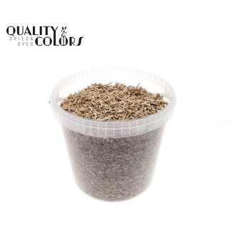 QC Houtsnippers in Herbruikbare Emmer | Kleur: Frosted Wit | Diameter 5 - 8 millimeter | Inhoud 10 liter | Per emmer