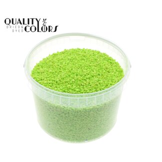 QC Fijne Steentjes in Herbruikbare Emmer | Kleur: Appeltjesgroen | Diameter 4 - 6 millimeter | Inhoud 3 liter | Per emmer