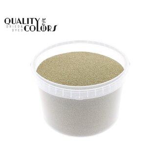 QC Dekorativer Sand im wiederverwendbaren Eimer | Farbe: Goldfarben | Durchmesser 0,1 - 0,5 Millimeter | Inhalt 3 Liter | Pro Eimer