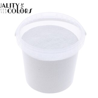 QC Glitter in Herbruikbaar Emmertje | Kleur: Wit | Inhoud 400 gram | Per emmertje