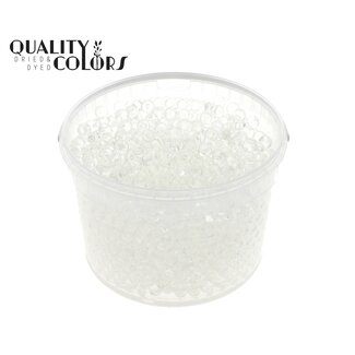 QC Hydrogelperlen im Wiederverwendbaren Eimer | Farbe: Transparent | Durchmesser 2,5 - 3 Millimeter | Inhalt 3 Liter | Pro Eimer