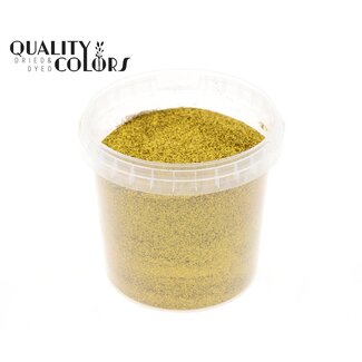 QC Glitter in Herbruikbaar Emmertje “Laser Gold” | Kleur: Goudkleurig | Inhoud 400 gram | Per emmertje
