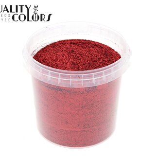 QC Glitter in Reusable Bucket | Colour: Red | Content 400 grams | Per bucket