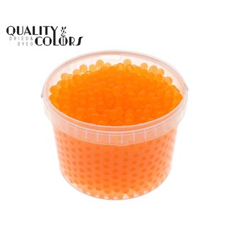 QC Hydrogelparels in Herbruikbare Emmer | Kleur: Oranje | Diameter 2.5 - 3 millimeter | Inhoud 3 liter | Per emmer