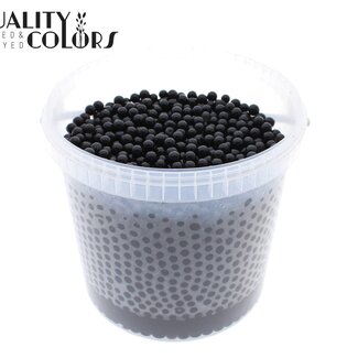 QC Hydrogel Beads in Reusable Bucket | Colour: Black | Diameter 2.5 - 3 millimetres | Contents 10 litres | Per bucket