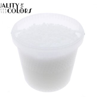 QC Hydrogel Beads in Reusable Bucket | Colour: White | Diameter 2.5 - 3 millimetres | Capacity 10 litres | Per bucket