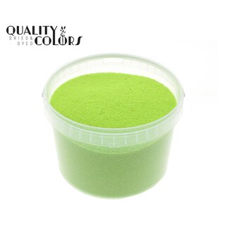 QC Decoratief Zand in Herbruikbare Emmer | Kleur: Lichtgroen | Diameter 0.1 - 0.5 millimeter | Inhoud 3 liter | Per emmer