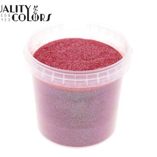 QC Glitters 400gr in bucket Irridescent Red