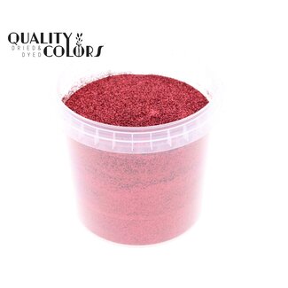 QC Glitter in Reusable Bucket “Laser Red” | Colour: Red | Content 400 grams | Per bucket