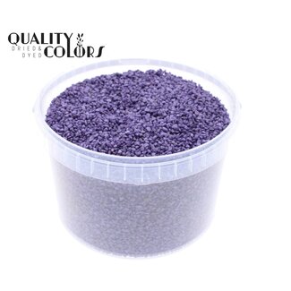 QC Fine Pebbles in Reusable Bucket | Colour: Purple | Diameter 4 - 6 millimetres | Capacity 3 litres | Per bucket