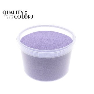 QC Decoratief Zand in Herbruikbare Emmer | Kleur: Lilakleurig | Diameter 0.1 - 0.5 millimeter | Inhoud 3 liter | Per emmer