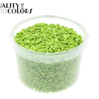 QC Stones in Reusable Bucket | Colour: Light Green | Diameter 9 - 13 millimetres | Capacity 3 litres | Per bucket