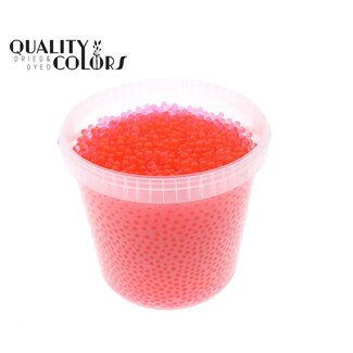 QC Hydrogelparels in Herbruikbare Emmer | Kleur: Rood | Diameter 2.5 - 3 millimeter | Inhoud 10 liter | Per emmer