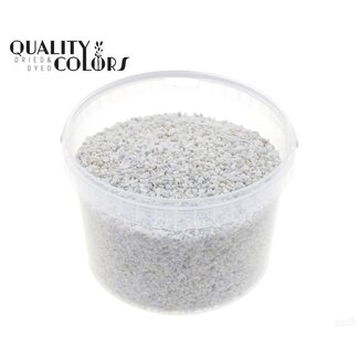 QC Fijne Steentjes in Herbruikbare Emmer | Kleur: Wit | Diameter 4 - 6 millimeter | Inhoud 3 liter | Per emmer