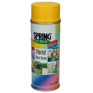 4A Peinture en spray "Chrome Yellow" | Couleur : Jaune | Contenu 400 millilitres | Spring Pro Florist Deco Spray | Par aérosol