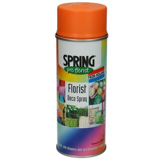 4A Spuitverf Kleurspray "Orange Peel" | Kleur: Oranje | Inhoud 400 milliliter | Spring Pro Florist Deco Spray | Per spuitbus