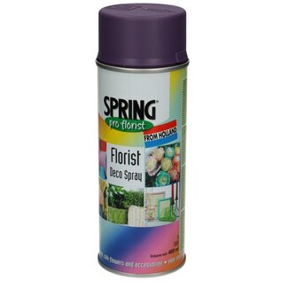 4A Peinture en spray "Regal Purple" | Couleur : Violet | Contenu 400 millilitres | Spring Pro Florist Deco Spray | Par bombe aérosol