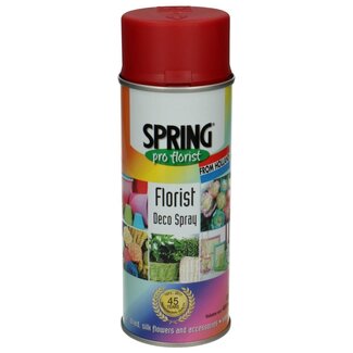 4A Spray Paint Colour Spray "Holiday Red" | Colour: Red | Content 400 millilitres | Spring Pro Florist Deco Spray | Per spray can