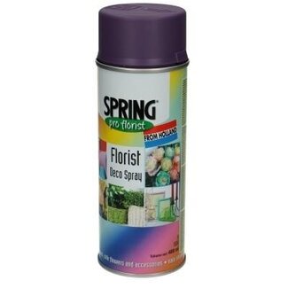 4A Spray Paint Colour Spray "Dark Purple" | Colour: Purple | Content 400 millilitres | Spring Pro Florist Deco Spray | Per spray can