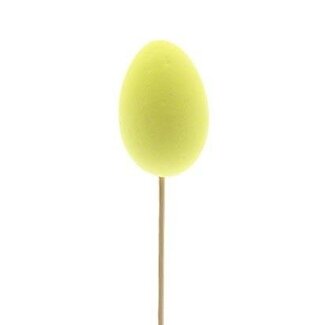 4A Egg Pick Stick | Colour: Yellow | Egg length 6 centimetres | Pick stick length ± 50 centimetres | Per 25 pick sticks