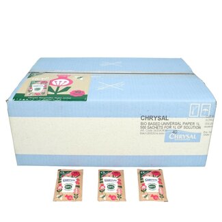 4A Chrysal Sachet en Papier pour Nourriture des Fleurs | Couleur : Transparent | 1 sachet par litre | Par 500 sachets