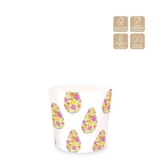 4A Bloempot Plantenpot Hoes “Maulice” | Kleur: Naturelle Wit | Diameter 12.5 centimeter | Hoogte 12.5 centimeter | Per 25 hoezen