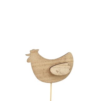 4A Poulet Bijsteker | Couleur : Brun clair | Longueur du poulet 9 centimètres | Longueur du pique ± 12 centimètres | Par 24 piques