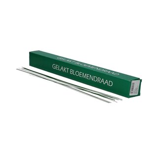 4A Gelakt Bloemendraad | Kleur: Donkergroen | Diameter 0.9 millimeter | Lengte 40 centimeter | Gewicht 2 kilo | Per rol
