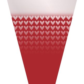 4A Hoezen “Desire” | Kleur: Rood | PCR recycled plastic | Lengte 40 centimeter | Breedte 30 centimeter | Hoogte 12 centimeter | Per 50 hoezen