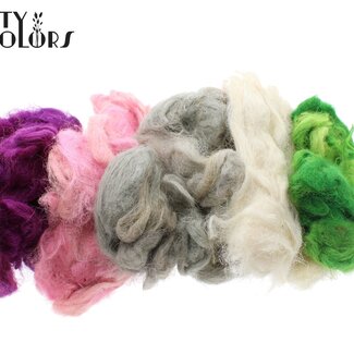 QC Fuzzy Fibre „Light Mix“ | Farbe: Gemischte Farben | Inhalt 250 Gramm | Pro Beutel