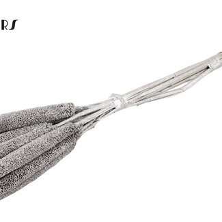 QC Babala aus Perlhirse | Farbe: Silberfarben mit Glitzer | Länge ± 65 Zentimeter | 10 Stiele pro Bund | Pro Bund