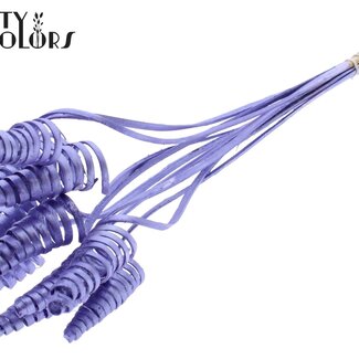 QC Spirale de Palmier sur tige | Couleur : Violet Métallique | Pique Décorative Cane Cone | Longueur de la pique ± 50 centimètres | Par 10 piques