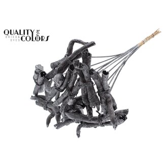 QC Gandiraj Branches on Stick | Colour: Metallic Graphite Grey | Gandiraj Insert Stick | Length ± 50 centimetres | 10 insert sticks per bunch
