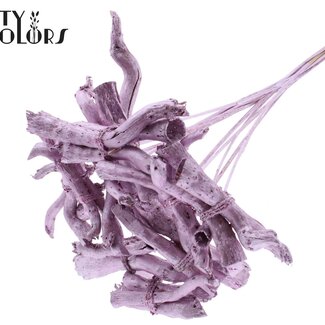 QC Gandiraj Tiges sur tige | Couleur : Rose Métallique | Gandiraj Piquet décoratif | Longueur ± 50 centimètres | 10 piquets décoratifs par bouquet