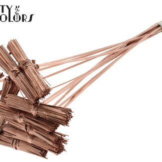 QC Kore Bouquet on stick | Colour: Metallic Copper | Kore Stick-in Decoration | Stick-in length ± 50 centimetres | 10 stick-ins per bunch