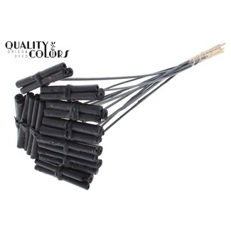 QC Decorative Jute Stick Posy on a Stick | Colour: Black | Jute Stick Posy Stick | Length ± 50 centimetres | 10 sticks per bunch